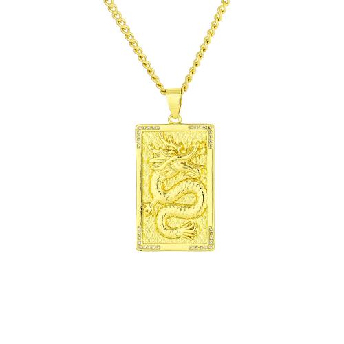 Cubic Zircon Micro Pave Brass Necklace plated Unisex & micro pave cubic zirconia golden Length Approx 60 cm Sold By PC