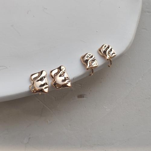 Brass Earring Clip, different styles for choice & for woman, more colors for choice, nickel, lead & cadmium free, Sold By Pair