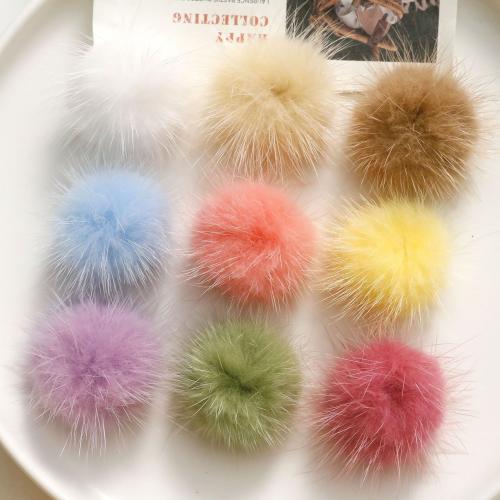 Hair Accessories DIY Findings, Plush, more colors for choice, 40mm, Sold By PC