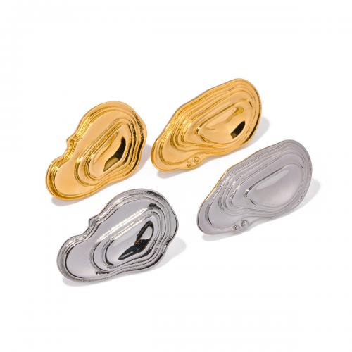 Asymmetric Earrings, 304 Stainless Steel, Vacuum Ion Plating, fashion jewelry & for woman, more colors for choice, Sold By PC
