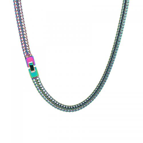 Corrente de colar, Aço inoxidável 304, joias de moda & para o homem, Mais cores pare escolha, 9mm, comprimento Aprox 600 mm, vendido por PC
