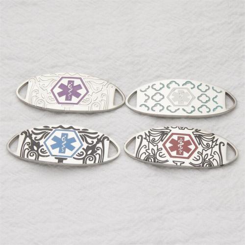 Titanium Steel Connector, Teardrop, plated, different designs for choice & for woman & enamel & 1/1 loop, more colors for choice, 38x16mm, Sold By PC