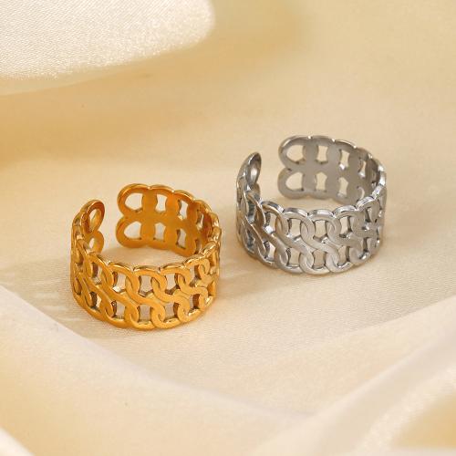 خاتم إصبع الفولاذ المقاوم للصدأ, 304 الفولاذ المقاوم للصدأ, مطلي, مجوهرات الموضة, المزيد من الألوان للاختيار, Ring inner diameter:17mm, تباع بواسطة PC