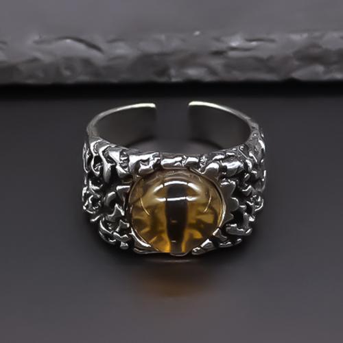 Cink Alloy Finger Ring, s Plastika, pozlaćen, modni nakit, srebro, nikal, olovo i kadmij besplatno, Ring inner diameter:1.8cm, Prodano By PC