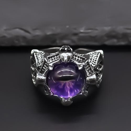 Zinc Alloy prst prsten, Zinek, s Umělá hmota, á, módní šperky, stříbro, nikl, olovo a kadmium zdarma, Ring inner diameter:1.8cm, Prodáno By PC