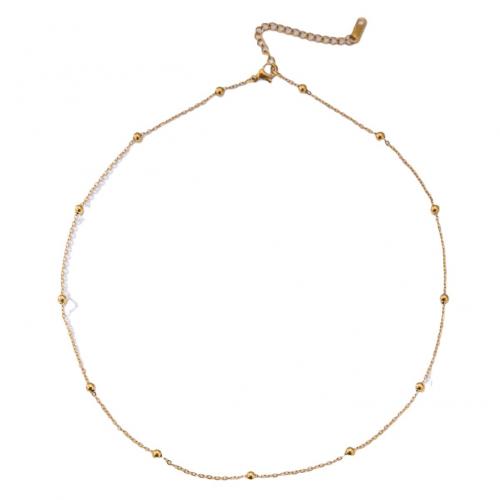 Titanstahl Halskette, plattiert, verschiedene Größen vorhanden & für Frau, goldfarben, verkauft von PC