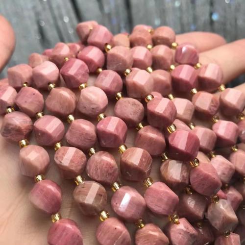 Rhodonit Perlen, Rhodonitis, poliert, natürliche & DIY, Rosa, 9x10mm, verkauft per ca. 38-40 cm Strang