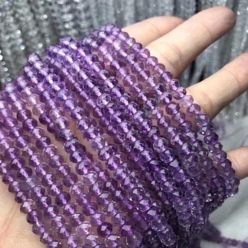 Natural Quartz Jewelry Beads, Lavender Quartz, polished, DIY & faceted, purple, Grade AAAAA, beads size 4x6mm, Sold Per Approx 38-40 cm Strand