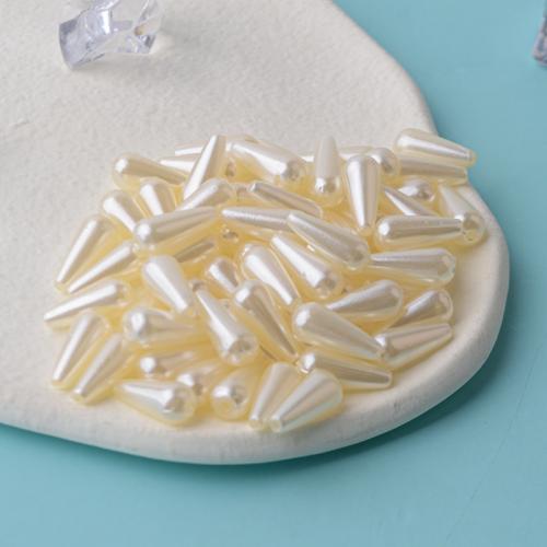 Plastic Chain Plastic Pearl Teardrop injection moulding DIY white Sold By Lot