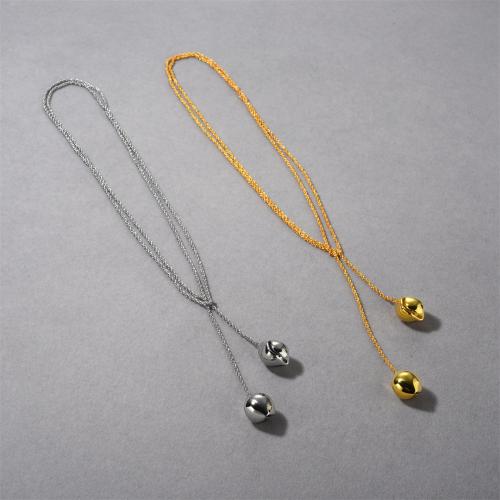 Messing Halskette, 18 K vergoldet, Modeschmuck & für Frau, keine, frei von Nickel, Blei & Kadmium, Länge:ca. 101 cm, verkauft von PC