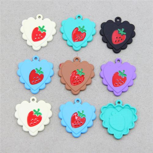 Tibetan Style Enamel Pendants, Heart, painted, fashion jewelry & DIY, more colors for choice, nickel, lead & cadmium free, 26x24x2.30mm, Approx 100PCs/Bag, Sold By Bag