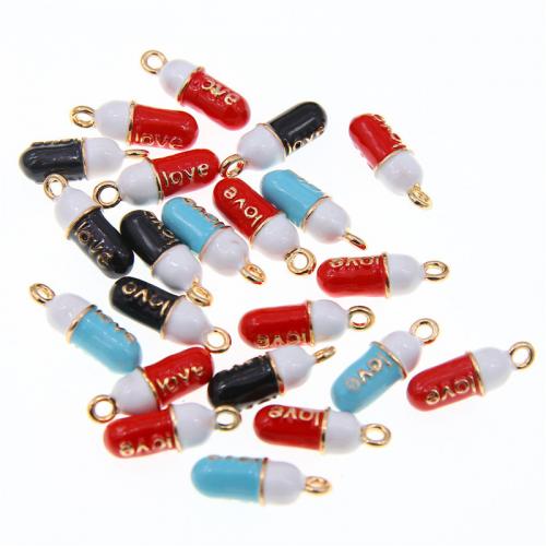 Zinc Alloy Enamel Pendants KC gold color plated fashion jewelry & DIY nickel lead & cadmium free Approx Sold By Bag