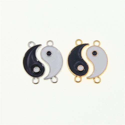 Zinc Alloy Connector plated fashion jewelry & DIY & enamel & 1/1 loop nickel lead & cadmium free Approx Sold By Bag