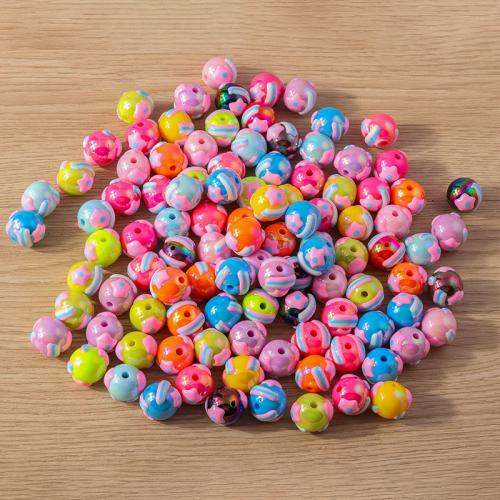 Perles en plastique, vernis au four, envoyé au hasard & DIY, 15x15mm, Environ 5PC/sac, Vendu par sac