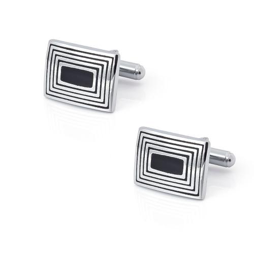 Cufflinks Iron Rectangle anoint for man nickel lead & cadmium free Sold By Pair