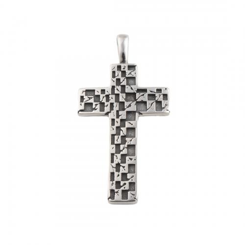 Stainless Steel Cross Pendants, 304 Stainless Steel, fashion jewelry & Unisex, 59.50x30.50mm, Sold By PC
