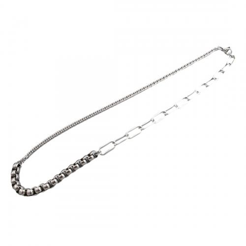 Ожерелье из нержавеющей стали , Нержавеющая сталь 304, ювелирные изделия моды & Мужская, 7mm, длина:Приблизительно 54 см, продается PC