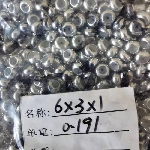 Stainless Steel Spacer Beads, 304 Stainless Steel, DIY, more colors for choice, 6x3mm, Hole:Approx 1mm, Sold By PC