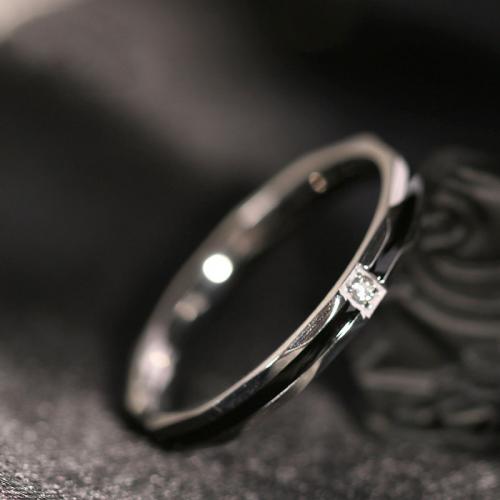 Rhinestone-Edelstahl -Finger-Ring, 304 Edelstahl, Modeschmuck & verschiedene Größen vorhanden & für Frau & Epoxy Aufkleber & mit Strass, keine, verkauft von PC