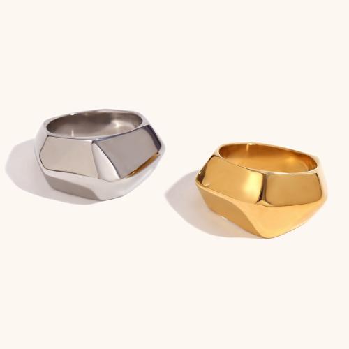 Vinger Ring in edelstaal, 316L roestvrij staal, plated, mode sieraden & uniseks & verschillende grootte voor keus, meer kleuren voor de keuze, nikkel, lood en cadmium vrij, Verkocht door PC