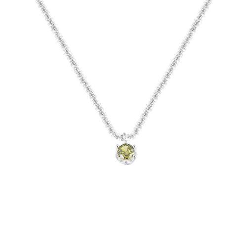 Cubic Zircon Micro Pave 925 Sterling Silver Necklace with 5CM extender chain polished micro pave cubic zirconia & for woman Length Approx 40 cm Sold By PC