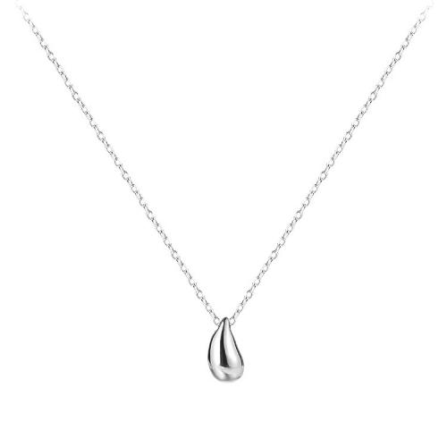 925 Sterling Silver Necklaces, with 5CM extender chain, polished, for woman, more colors for choice, Length:Approx 40 cm, Sold By PC