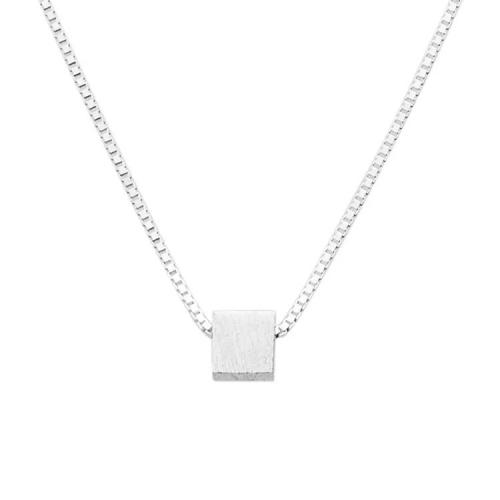 Collares de Plata Esterlina, plata de ley 925, con 5CM extender cadena, pulido, para mujer, plateado, longitud:aproximado 40 cm, Vendido por UD