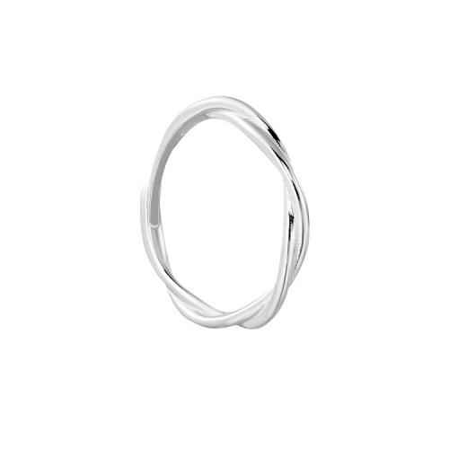 925 Sterling Silver Finger Rings, polished, for woman, silver color, Sold By PC