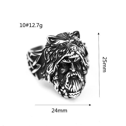 Ring Finger Titantium stali, obyty, dla obu płci & różnej wielkości do wyboru, srebro, sprzedane przez PC