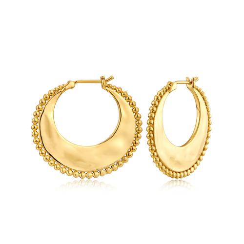 Messing Leverback Ohrring, vergoldet, Modeschmuck & für Frau & hohl, goldfarben, frei von Nickel, Blei & Kadmium, 31x34mm, verkauft von Paar