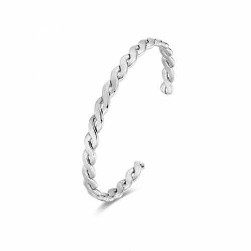 Titanium stål armbånd, mode smykker & for kvinde, flere farver til valg, nikkel, bly & cadmium fri, Indvendig diameter:Ca. 55mm, Solgt af PC