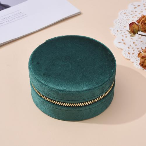 Storage Box, Velour, Round, dustproof, more colors for choice, 100x100x50mm, Sold By PC