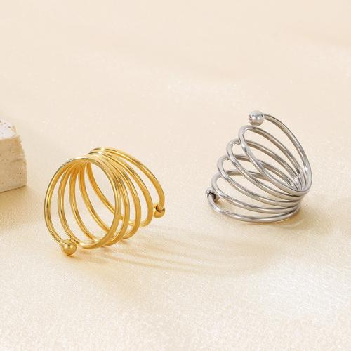 Vinger Ring in edelstaal, 304 roestvrij staal, mode sieraden & voor vrouw, meer kleuren voor de keuze, width 22mm, Verkocht door PC
