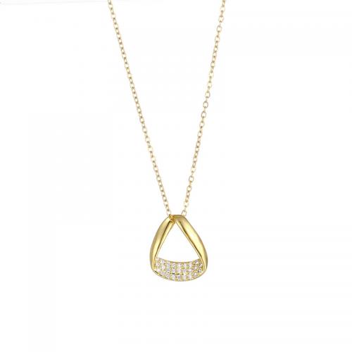 Titanstahl Halskette, mit Verlängerungskettchen von 5cm, Modeschmuck & für Frau & mit Strass, goldfarben, verkauft per ca. 40 cm Strang