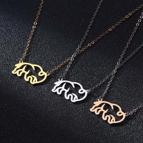 Stainless Steel Jewelry Necklace 304 Stainless Steel with 5cm extender chain fashion jewelry & for woman Length Approx 48 cm Sold By PC