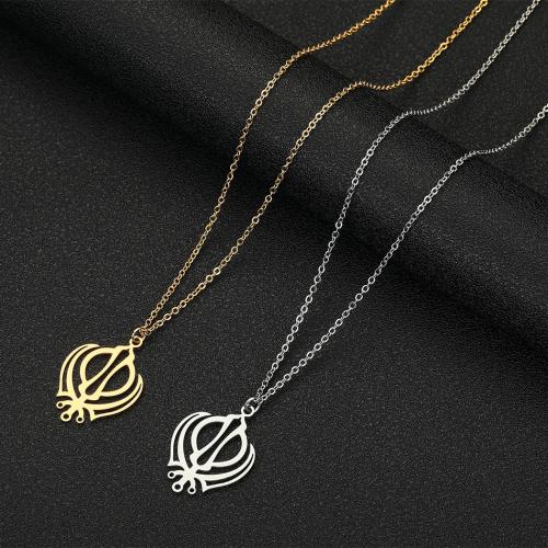 Stainless Steel Jewelry Necklace, 304 Stainless Steel, with 5cm extender chain, fashion jewelry & for woman, more colors for choice, 19.50x27mm, Length:Approx 45 cm, Sold By PC