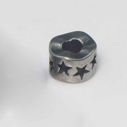 Stainless Steel Spacer Beads, 304 Stainless Steel, polished, DIY, original color, 10x10mm, Hole:Approx 4mm, Sold By PC