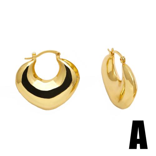 Laiton Leverback boucle d'oreille, Placage, bijoux de mode & modèles différents pour le choix, doré, protéger l'environnement, sans nickel, plomb et cadmium, Vendu par paire