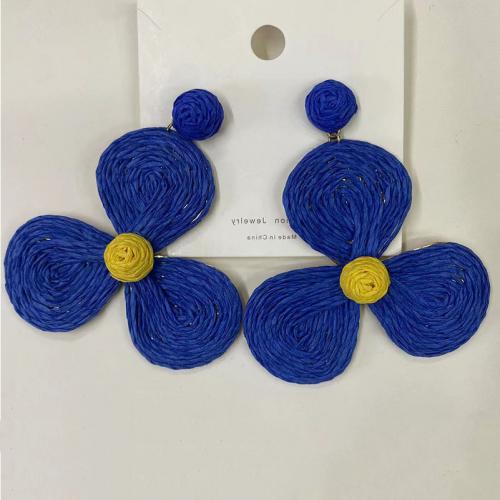 Earring Jewelry Rafidah Grass Flower fashion jewelry & for woman nickel lead & cadmium free Sold By Pair