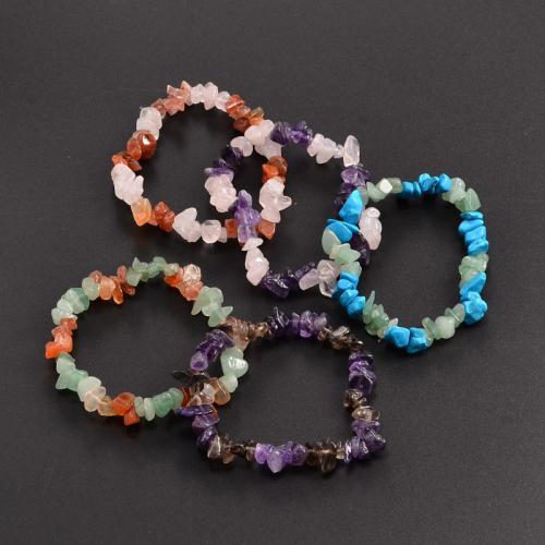 Gemstone Bracelets Elastic Thread with Natural Stone handmade fashion jewelry & Unisex Internal 50mm. Approx Sold By Bag