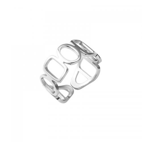 Ezüst ékszer Finger Ring, 925 Ezüst, csiszolt, különböző stílusokat a választás & a nő, ezüst, Által értékesített PC