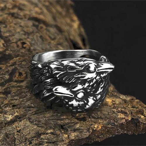 Titanium Čelik Finger Ring, uglađen, različite veličine za izbor & za čovjeka, srebro, Prodano By PC