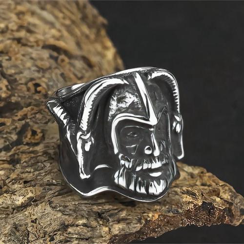Titanium Steel Finger Ring polished & for man silver color Sold By PC