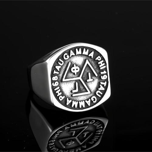 Titantium Steel finger ring, Titan Stål, polerad, olika storlek för val & för människan, silver, Säljs av PC