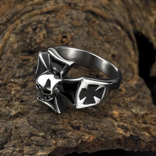 Άλλο δαχτυλίδι για άντρες, Titanium Steel, γυαλισμένο, διαφορετικό μέγεθος για την επιλογή & για τον άνθρωπο, χρυσαφένιος, Sold Με PC