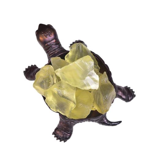 Kwarc naturalny Ozdoba, ze Stop cynku, żółw, do wyboru różne materiały, 115x85mm, sprzedane przez PC