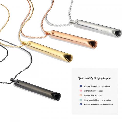 Titanium Steel Necklace, fashion jewelry & Unisex, more colors for choice, Length:Approx 70 cm, Sold By PC