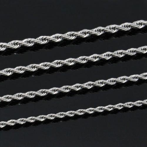 Stainless Steel Chain Necklace 316L Stainless Steel fashion jewelry & Unisex original color nickel lead & cadmium free 2.80mm Length Approx 55 cm Sold By PC