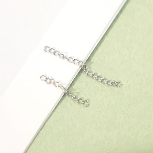 Stainless Steel Extender Chain, 304 Stainless Steel, polished, fashion jewelry & different length for choice & DIY, original color, Sold By PC