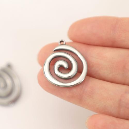 Stainless Steel Pendants, 304 Stainless Steel, polished, fashion jewelry & DIY, original color, 20x23mm, Sold By PC
